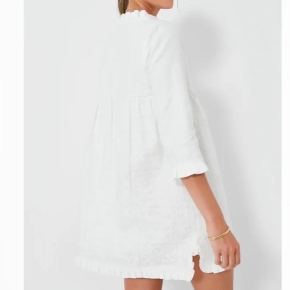TUCKERNUCK | White Embroidered Cross Stitch Clara Dress size XS - Picture 3 of 13